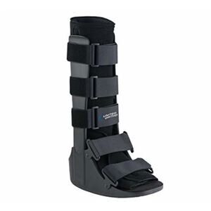 United Ortho Air Cam Walker Fracture Boot, Medium Black, Sprain, Post-Op, Rocker